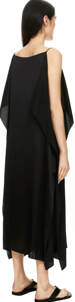Seidenkleid 'Kylo' Schwarz