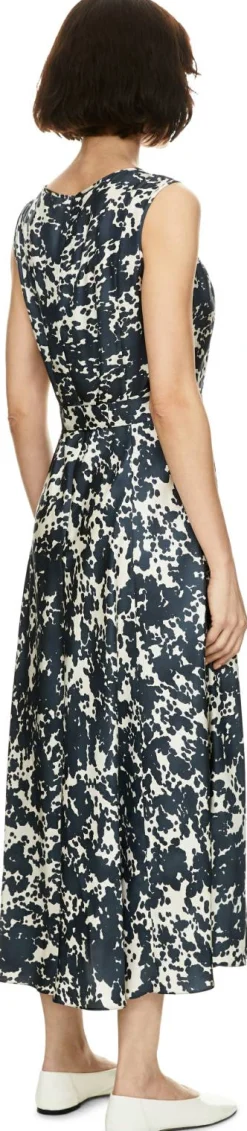 Seidenkleid 'Martina' Marineblau