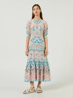 Seidenkleid Multi