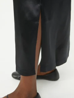 Seidenkleid 'Tuga' Schwarz