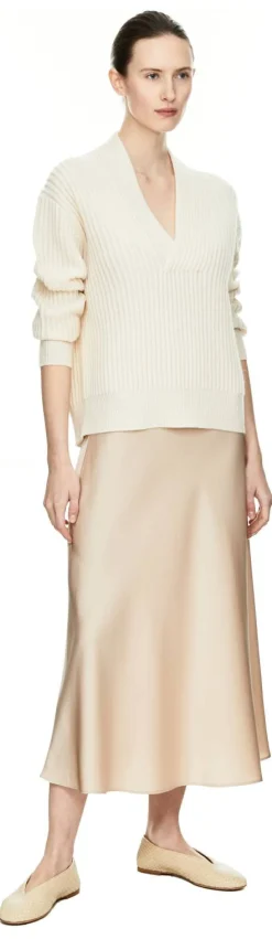 Seidenrock Beige