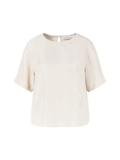 Seidenshirt 'Narcissa' Alabaster