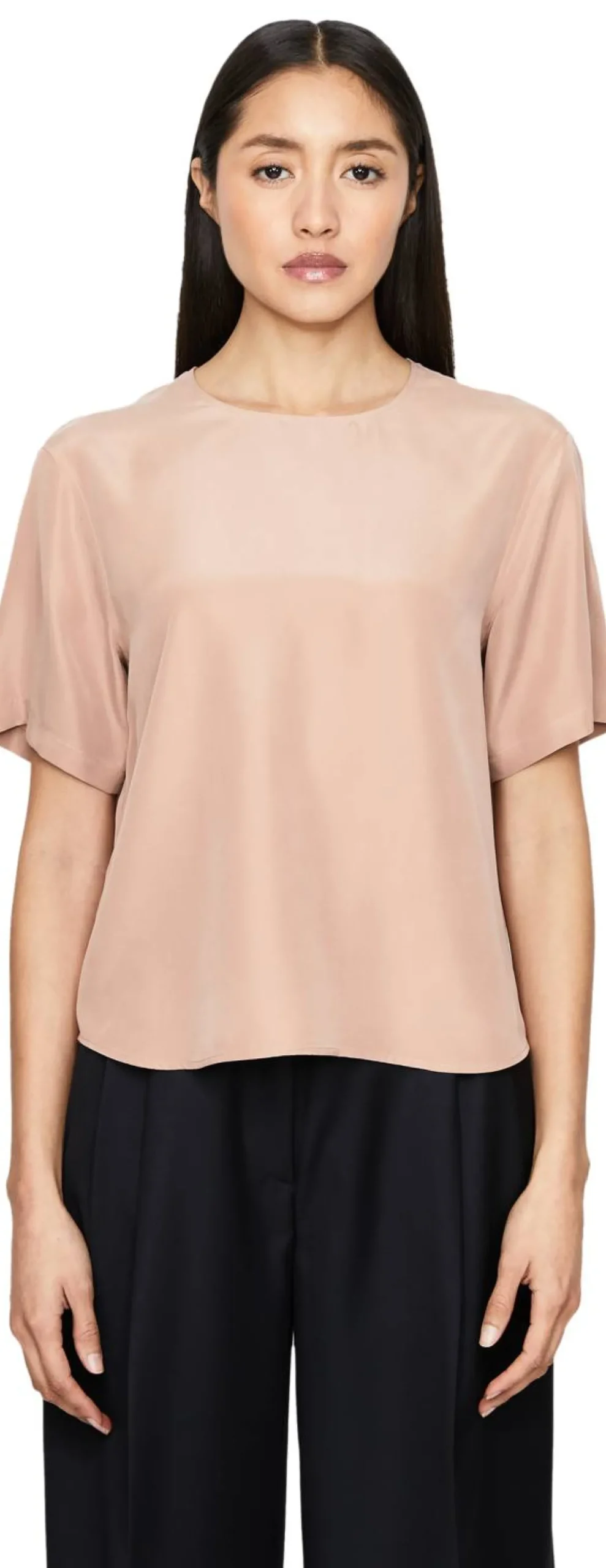 Seidenshirt 'Narcissa' Rosenholz