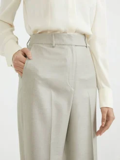 Seiden-Woll-Hose Grau