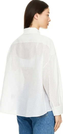 Semitransparentes Hemd 'Valona' Bianco