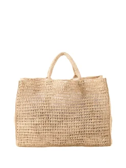 Shopper 'Anika' aus Raffia Beige