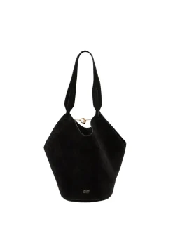 Shopper 'Lotus Mini' aus Kalbshaar mit Zebra Print Schwarz
