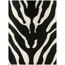 Shopper 'Lotus Mini' aus Kalbshaar mit Zebra Print Schwarz