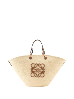 Shopper Paula's Ibiza 'Anagram Basket Large' Natural/Tan
