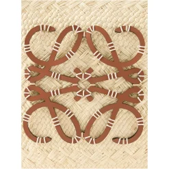 Shopper Paula's Ibiza 'Anagram Basket Medium' Natural/Tan