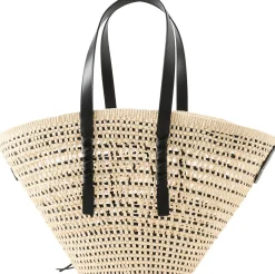 Shopper Paula's Ibiza 'Braid Basket Large' Natural/Schwarz