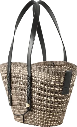 Shopper Paula's Ibiza 'Braid Basket Medium' Khaki/Natural