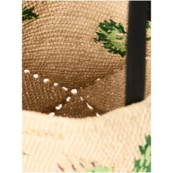 Shopper Paula's Ibiza 'Puzzle Fold Tote Artichoke Medium' Natural/Green