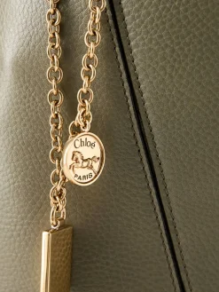 Shopper 'Spin Large' mit Kette Aloe Green