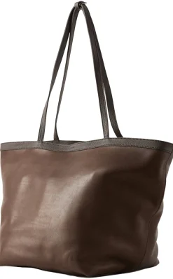 Shopper 'XL Park Tote Stitch Zip' Dunkelbraun