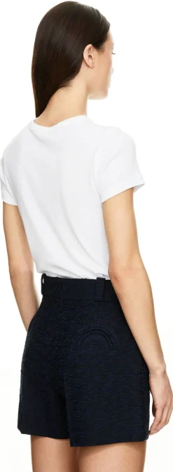 Shorts 'Esense Teke' aus Tweed Marineblau
