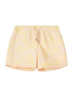 Shorts mit Blumenmuster Rosé
