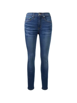 Slim Fit Jeans 'Debbie' Mittelblau
