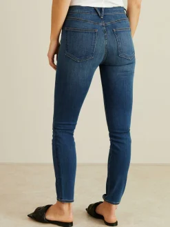 Slim Fit Jeans 'Debbie' Mittelblau