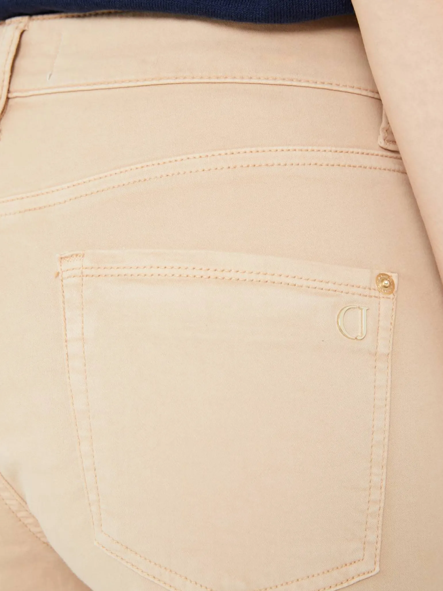 Slim-Fit-Jeans 'Piper Cropped' Beige