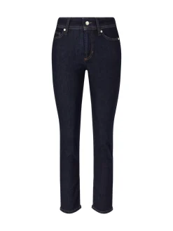 Slim-Fit-Jeans 'Piper Cropped' Dunkelblau