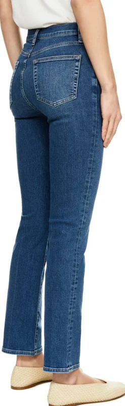 Slim-Fit Jeans 'The Pencil' Mittelblau