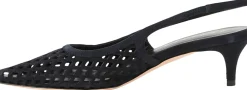 Slingback-Pumps Marineblau