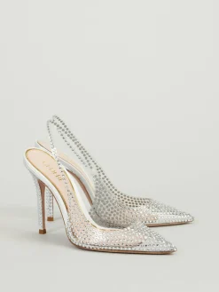 Slingback-Pumps 'Stella' Silber