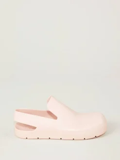 Slingback-Slippers aus Gummi Peachy