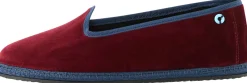 Slipper 'Modigliani' aus Samt Bordeaux Sipario Blue