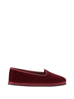 Slipper 'Modigliani' aus Samt Bordeaux Sipario
