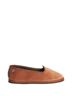 Slipper 'Modigliani' aus Samt Caramello