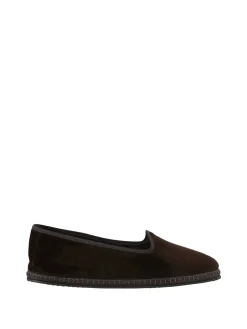Slipper 'Modigliani' aus Samt Marrone Caranto