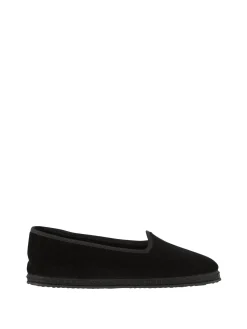 Slipper 'Modigliani' aus Samt Nero Tabarro