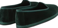 Slipper 'Modigliani' aus Samt Verde Carnia