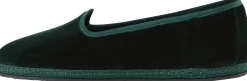 Slipper 'Modigliani' aus Samt Verde Carnia