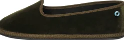 Slipper 'Modigliani' aus Samt Verde Loden