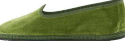 Slipper 'Modigliani' aus Samt Verde Asparago