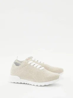 Sneaker aus Cashmere Beige