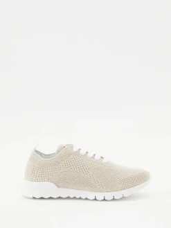 Sneaker aus Cashmere Beige