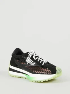 Sneaker mit Mesh-Einsatz Schwarz/Multi