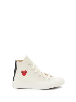Sneaker 'Red Heart' in Crème/Rot