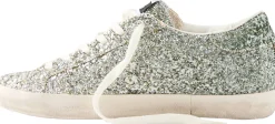 Sneaker 'Super-Star' Glitzer Silber