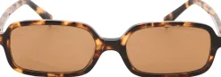 Sonnenbrille mit Logo Braun