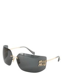 Sonnenbrille mit Logo Dunkelgrau