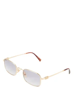 Sonnenbrille mit Logo Gold