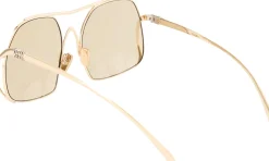 Sonnenbrille mit Logo Gold