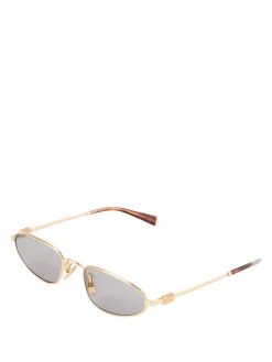 Sonnenbrille mit Logo Hellgrau