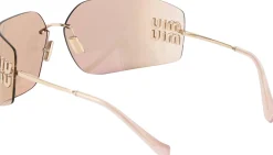 Sonnenbrille mit Logo Rosé