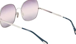 Sonnenbrille mit Logo Silber/Violett